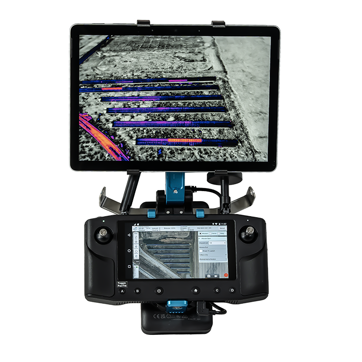 Tablet Mount for Herelink Black with Case by Vision Aerial