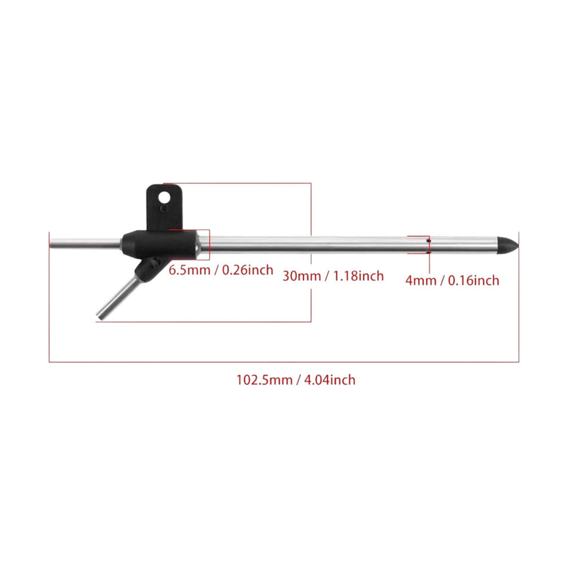 Tube Pitot En Métal Avec Silicone Souple Pour Compteur De Vitesse D’air – Contrôle De Vol Précis Et Durable