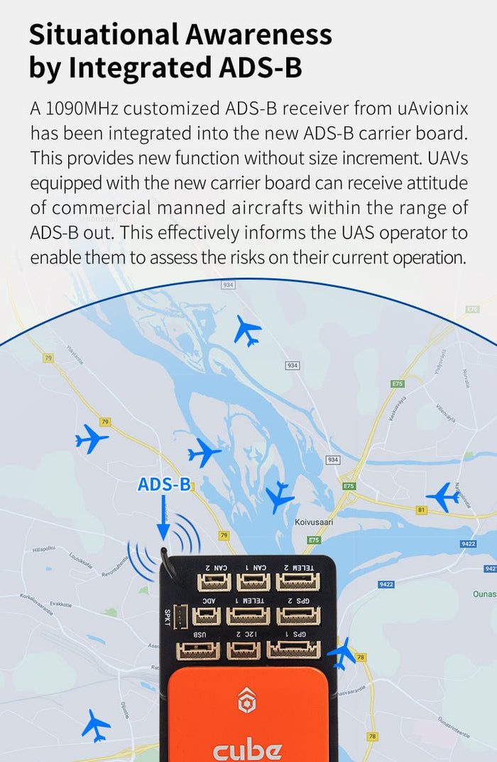 Cube Orange FD Standard Set | ADS-B Carrier Autopilot