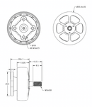 Unusual Machines UM2807 1300KV Motor - NW Blue